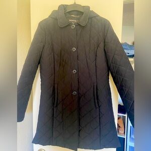 Jones New York Black Quilted Women's Coat
